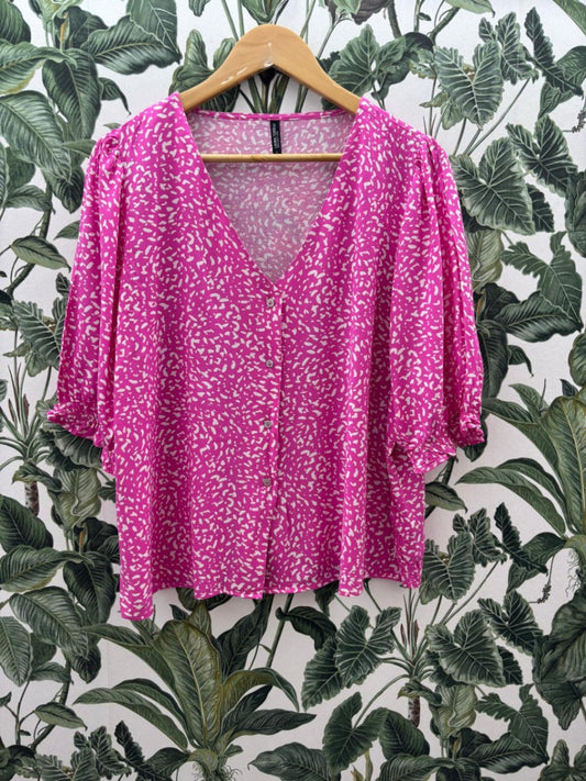 Laura Torelli Bluse L Pink