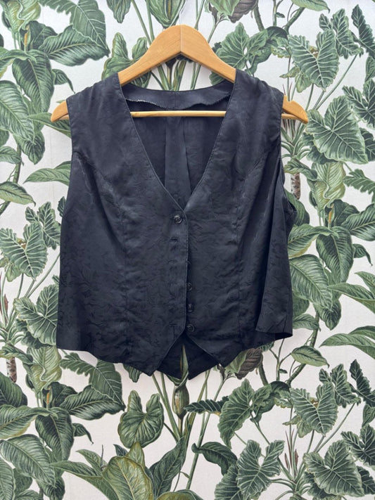 Handmade Weste L Schwarz