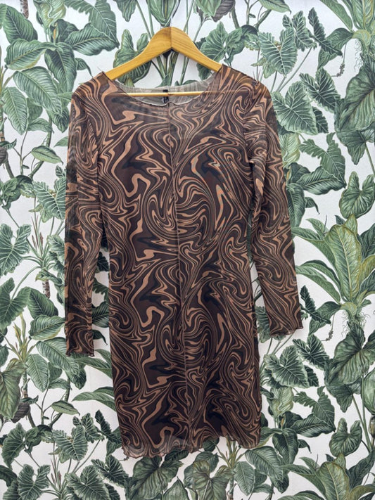 Laura Torelli Kleid M Braun und Schwarz