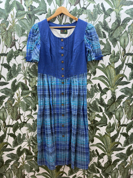 Schloß Staufen Trachtenkleid 2XL Blau