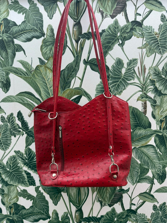made in Italy Handtasche Rot
