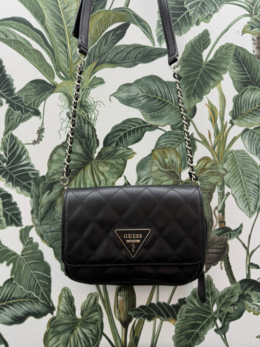 Guess Handtasche mit Gürtelhalterung Schwarz
