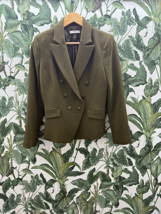 MANGO Blazer M Olivgrün