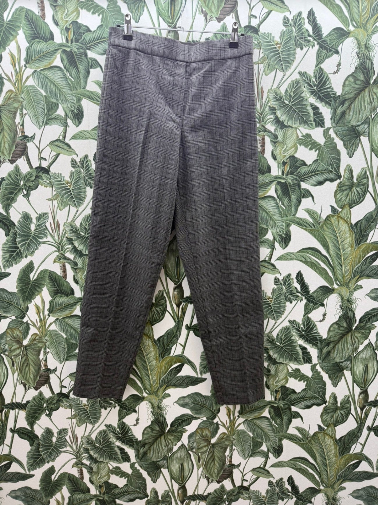 Esprit Hose XS Grau mit Karo-Muster