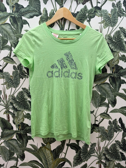 adidas T-Shirt Mädchen 164 Hellgrün