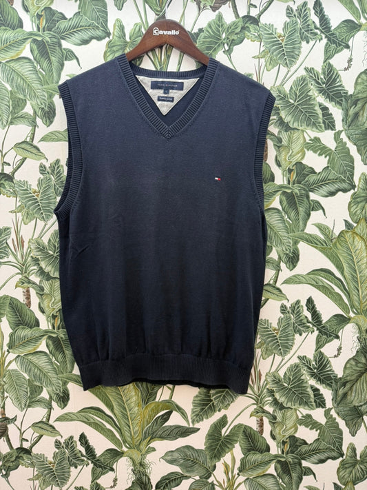 Tommy Hilfiger Herren Pullunder L Dunkelblau