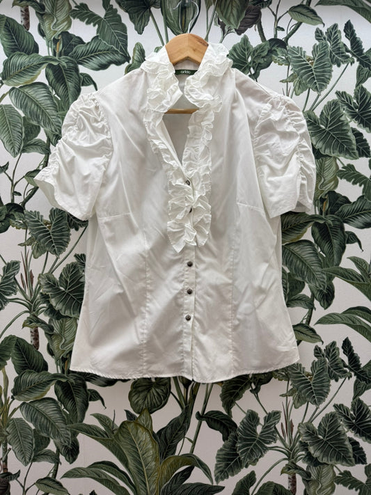 Arido Bluse M Weiß