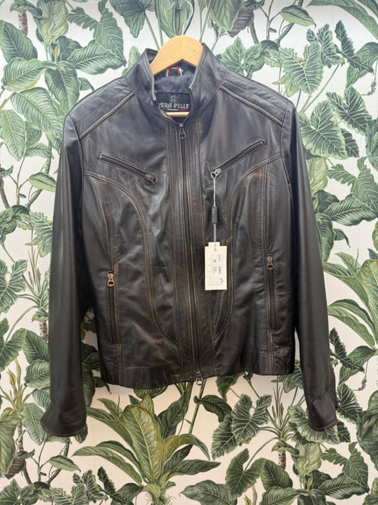 Vera Pelle Lederjacke XL Schwarz