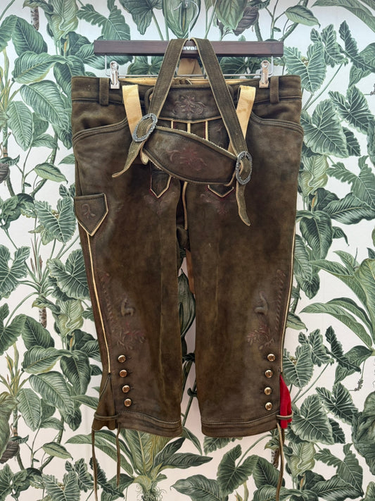 da Wilderer Lederhose 52 L Braun