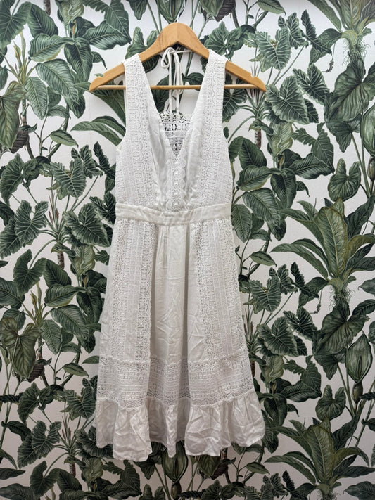 Silvian Heach Kleid Spitze XXS Weiß