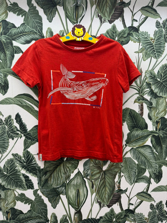 mayoral T-Shirt Bub 104 Rot