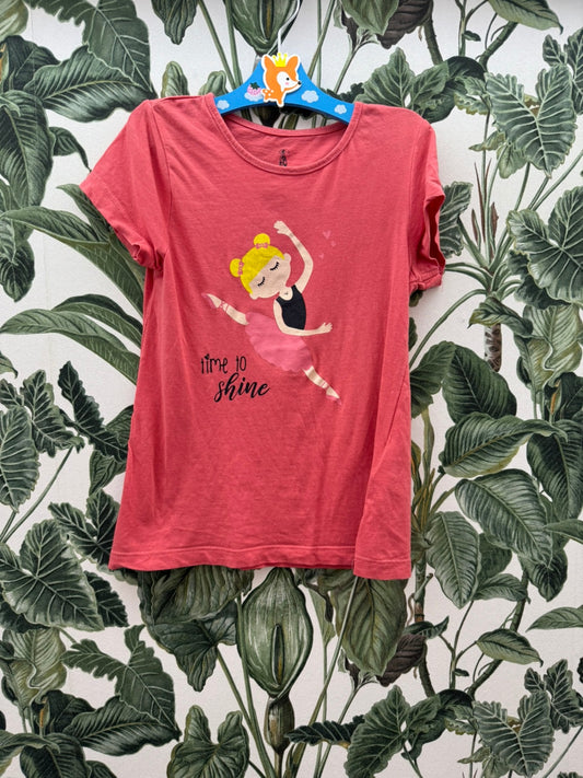T-Shirt 110-116 XS Rosa