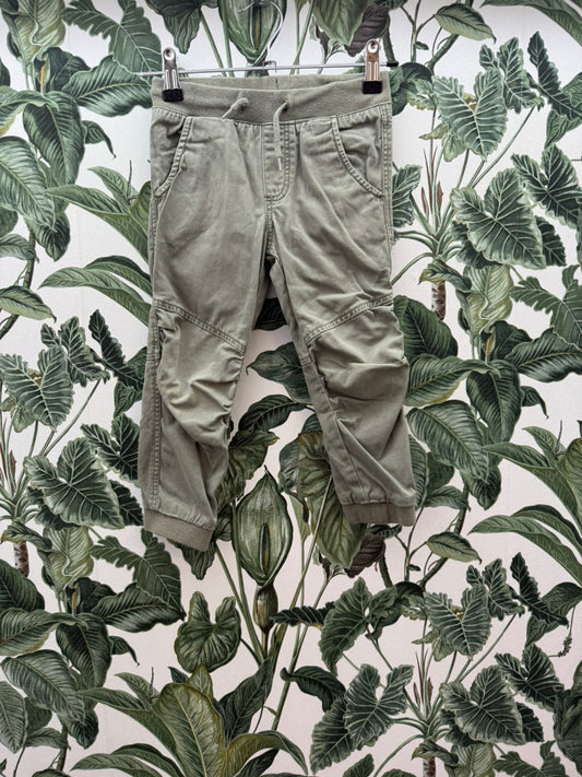 H&M Hose 98 Olivgrün