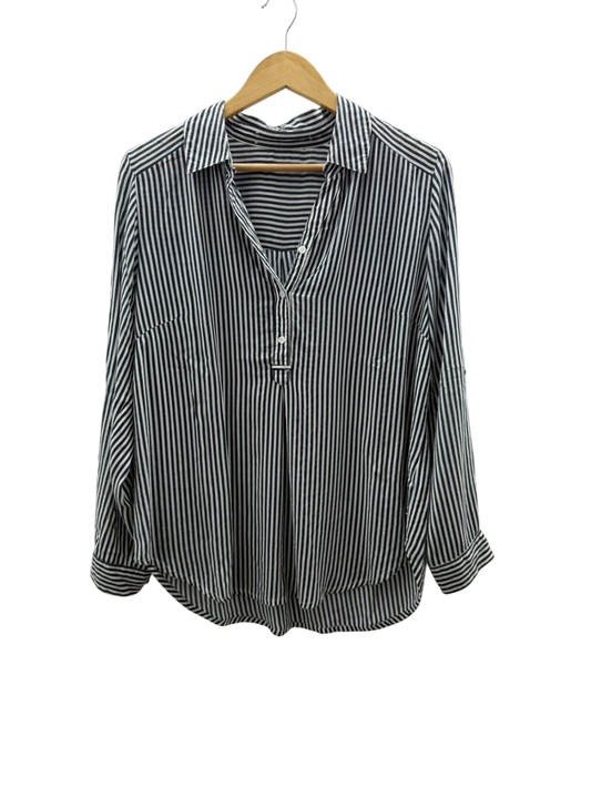 Bluse M-L Schwarz und Weiß