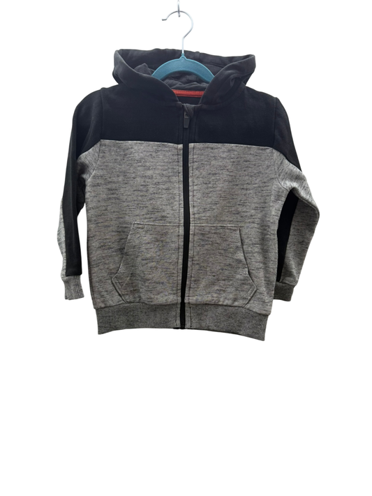 Hoodie 110 XS Grau und Schwarz