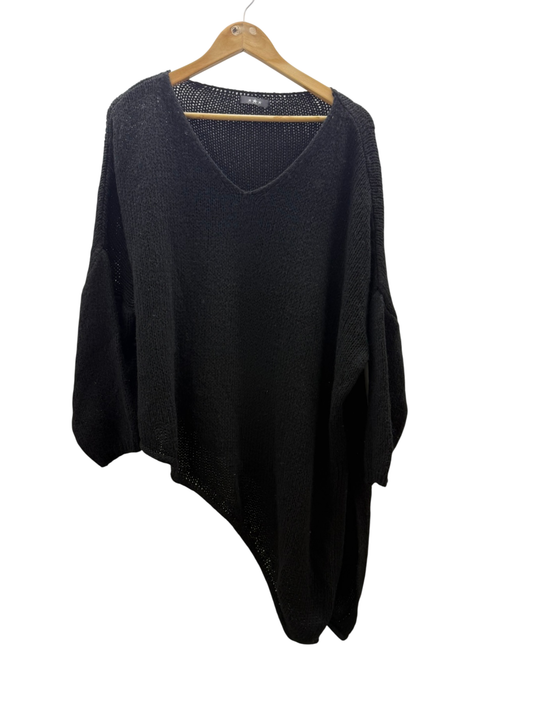 Pullover one size Schwarz