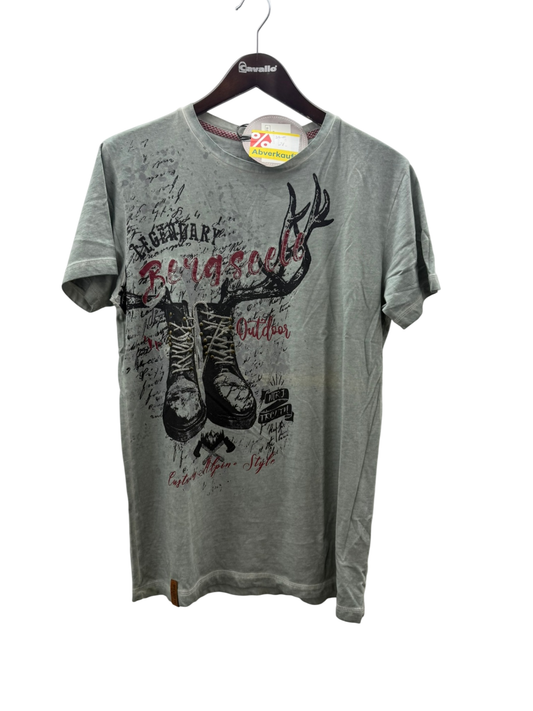 Marjo Trachten Trachten T-Shirt Bergseele S Grau