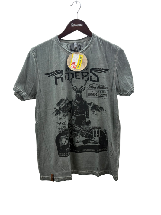Marjo Trachten Trachten T-Shirt Riders M Grau