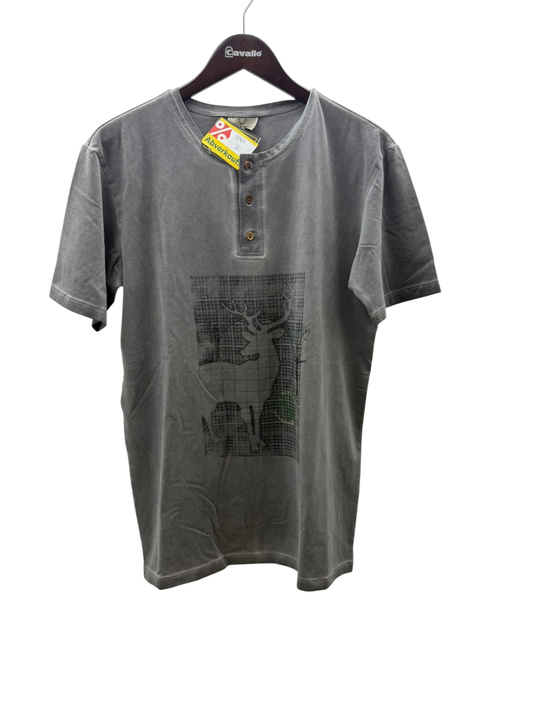Wild & Wald Trachten T-Shirt Hunting S Grau