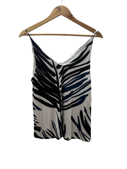 H&M Top S Schwarz Weiß