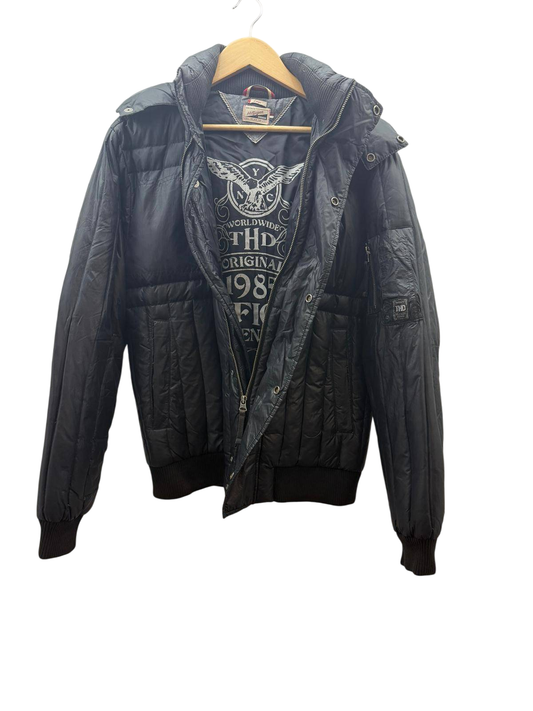 Tommy Hilfiger Damen Jacke L Schwarz