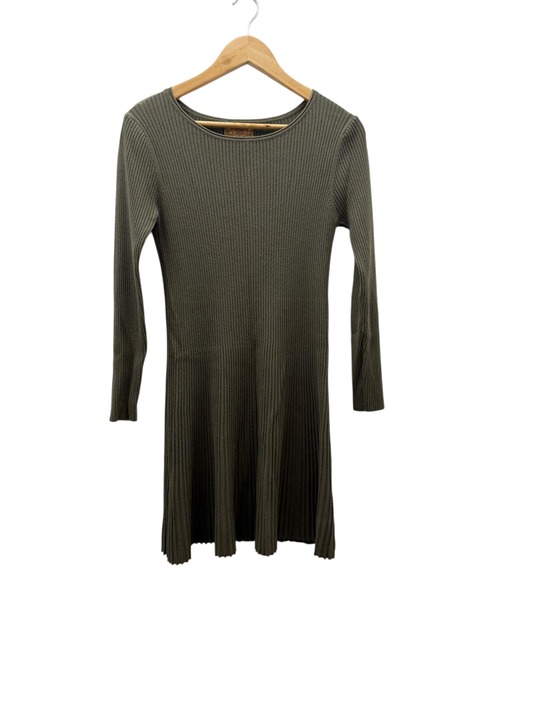 Strickkleid M-L Olivgrün