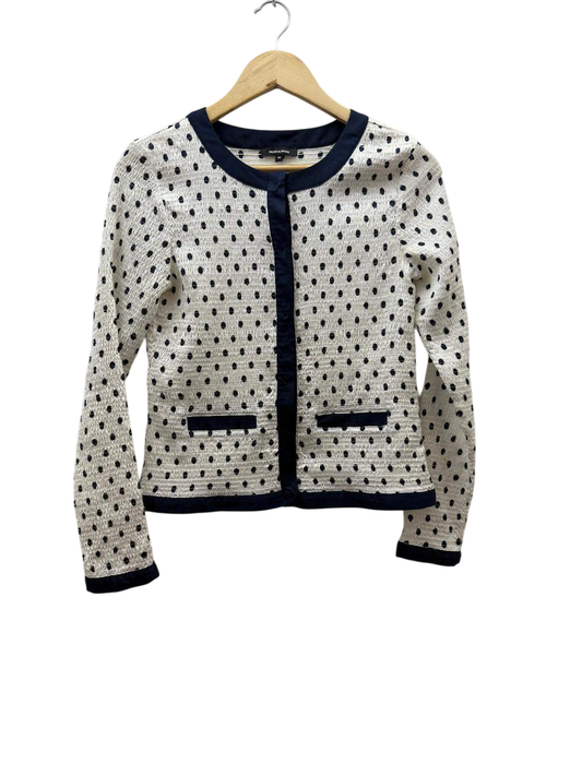MORE & MORE Bluse S Blau, Weiß
