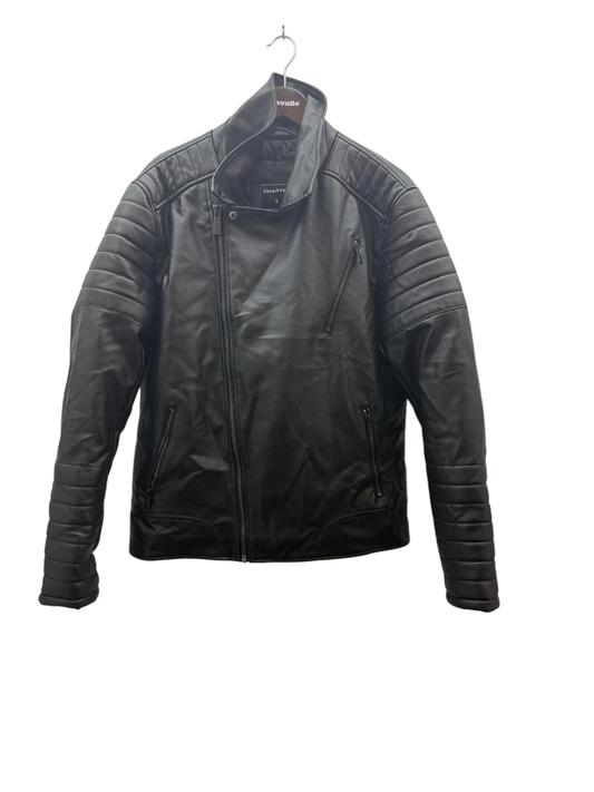 Chapter Herren Kunstlederjacke L Schwarz