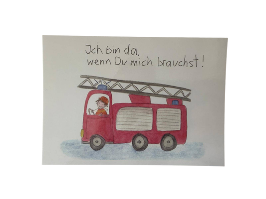 LienArt Papier 10,5 x 14,8 cm Feuerwehr