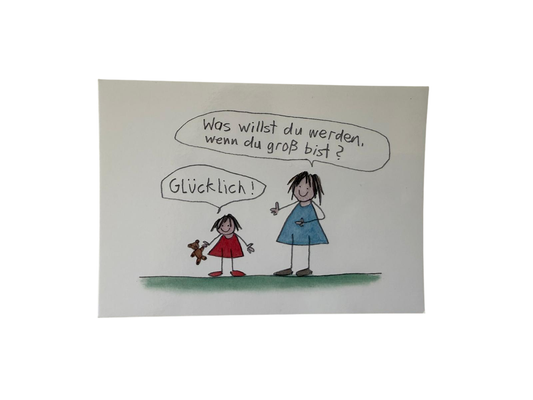 LienArt Papier 10,5 x 14,8 cm Glücklich werden