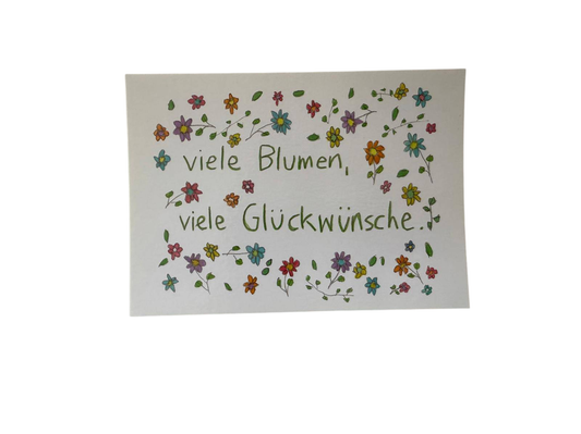 LienArt Papier 10,5 x 14,8 cm Viele Glückwünsche