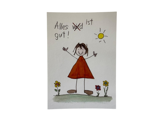 LienArt Papier 10,5 x 14,8 cm Alles ist gut