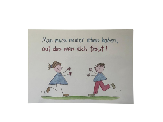 LienArt Sich freuen 10,5 x 14,8 cm