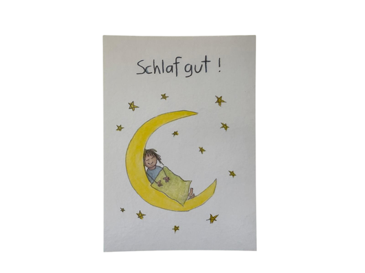 LienArt Papier 10,5 x 14,8 cm Schlaf gut