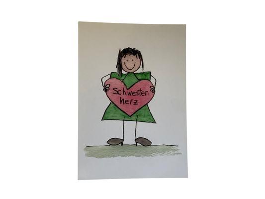 LienArt Papier 10,5 x 14,8 cm Schwesterherz