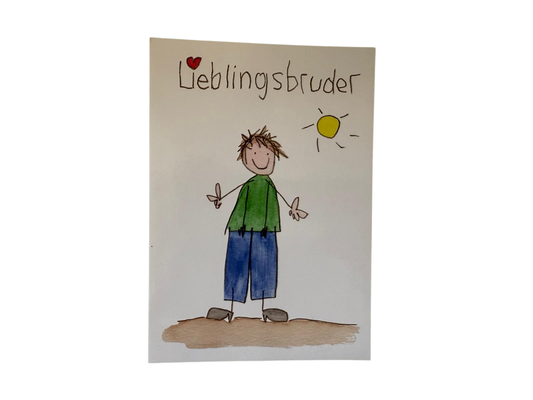 LienArt Papier 10,5 x 14,8 cm Lieblingsbruder