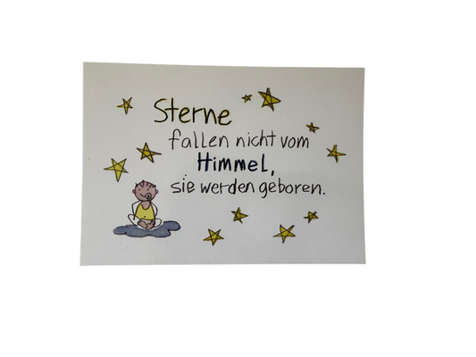 LienArt Papier 10,5 x 14,8 cm Sterne werden geboren