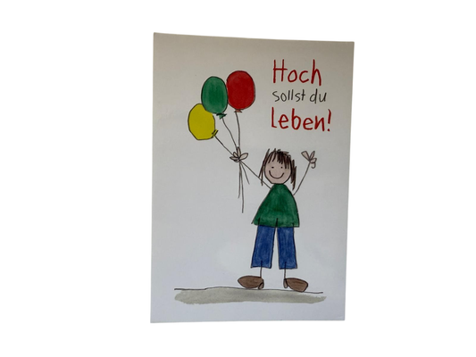 LienArt Papier 10,5 x 14,8 cm Hoch sollst du leben
