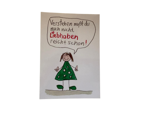 LienArt Papier 10,5 x 14,8 cm Liebhaben reicht