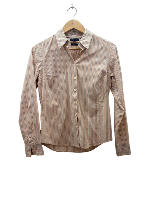 Tommy Hilfiger Bluse M Beige mit Streifen