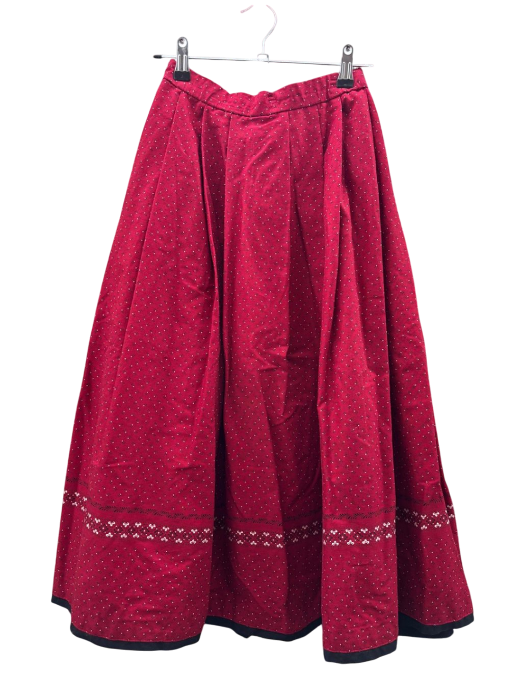 Handmade Trachtenrock XS-S Rot