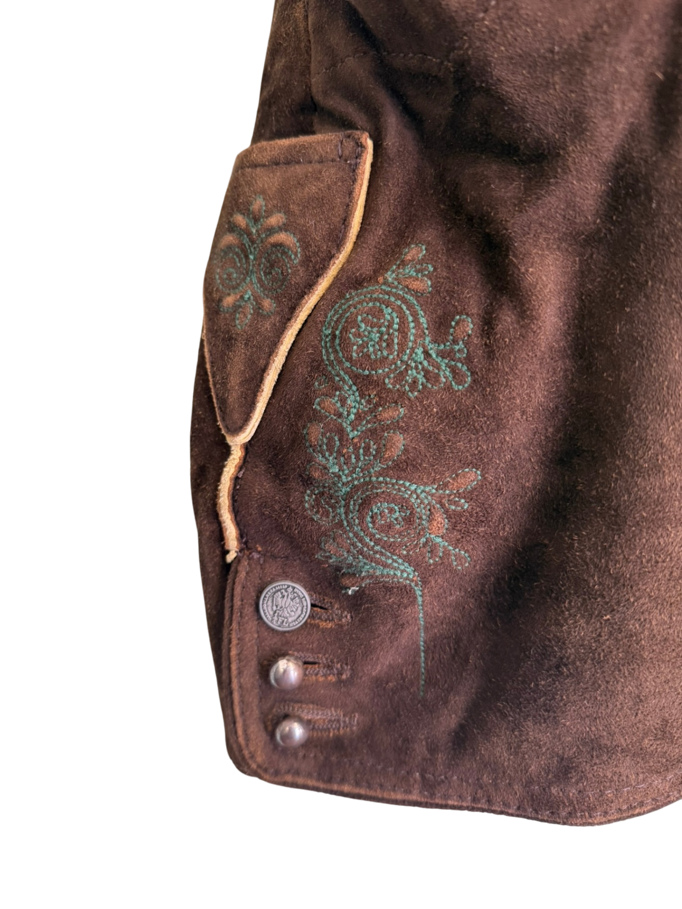 Almsach Damen Lederhose XL Dunkelbraun