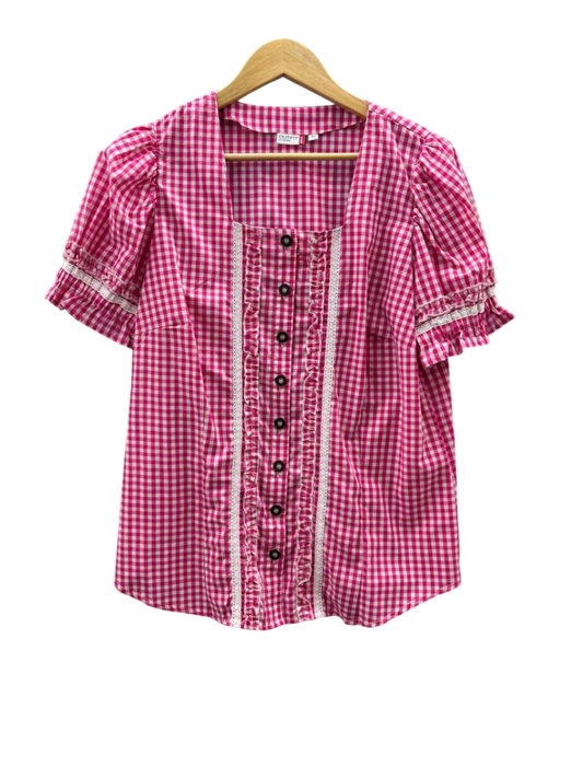 Trachtenbluse XXL Rosa