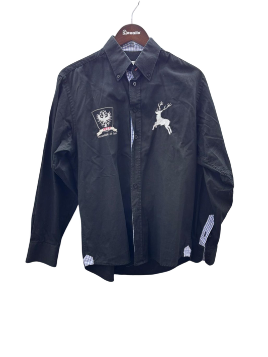 Nockstein Trachten Herren - Hemd M Schwarz