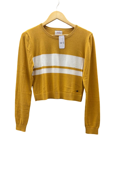 Pacific Republic - PULL&BEAR Damen - Pullover M Gelb