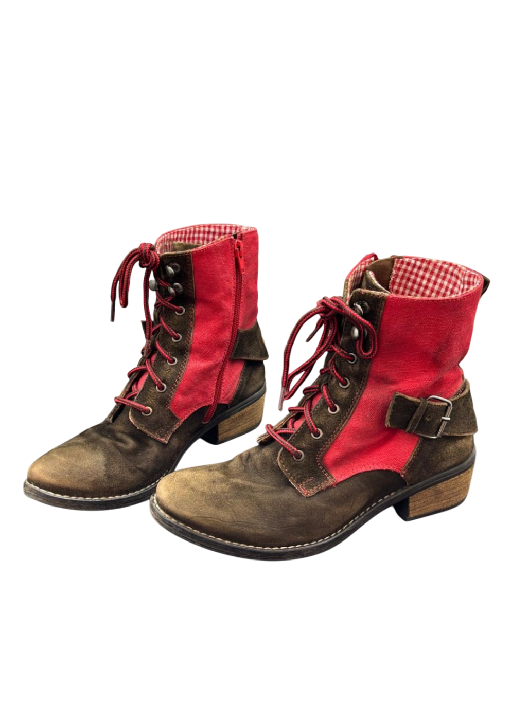 ALPIN Trachtenschuh 38 Braun und Rot