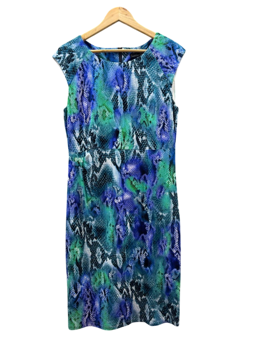 Smashed Lemon Damen - Kleid XL Blau, Grün, Schwarz