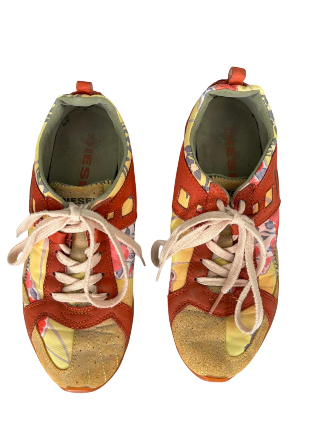 Diesel Schuhe 39 Orange, Gelb, Mehrfarbig