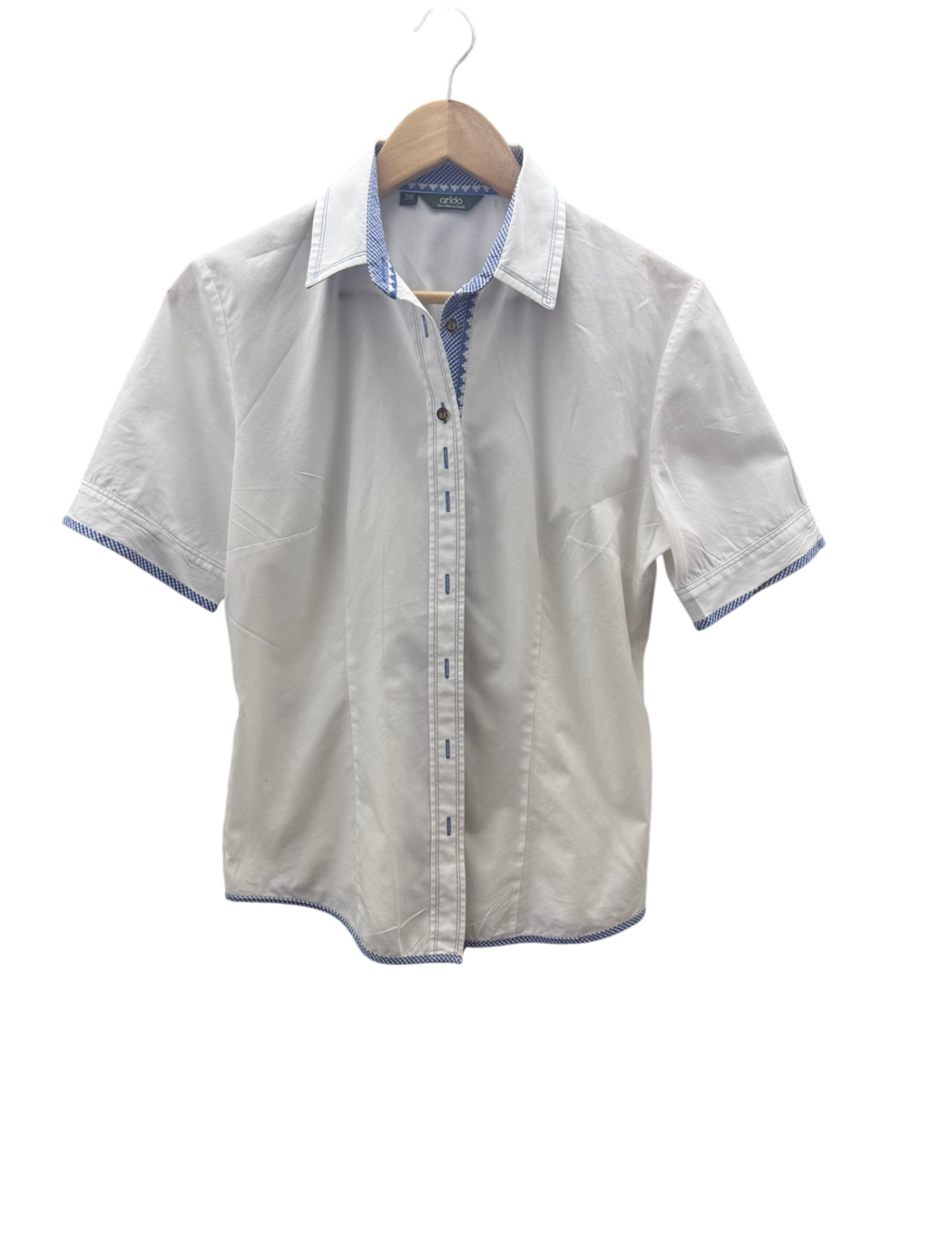 Arido Trachtenbluse M Weiß