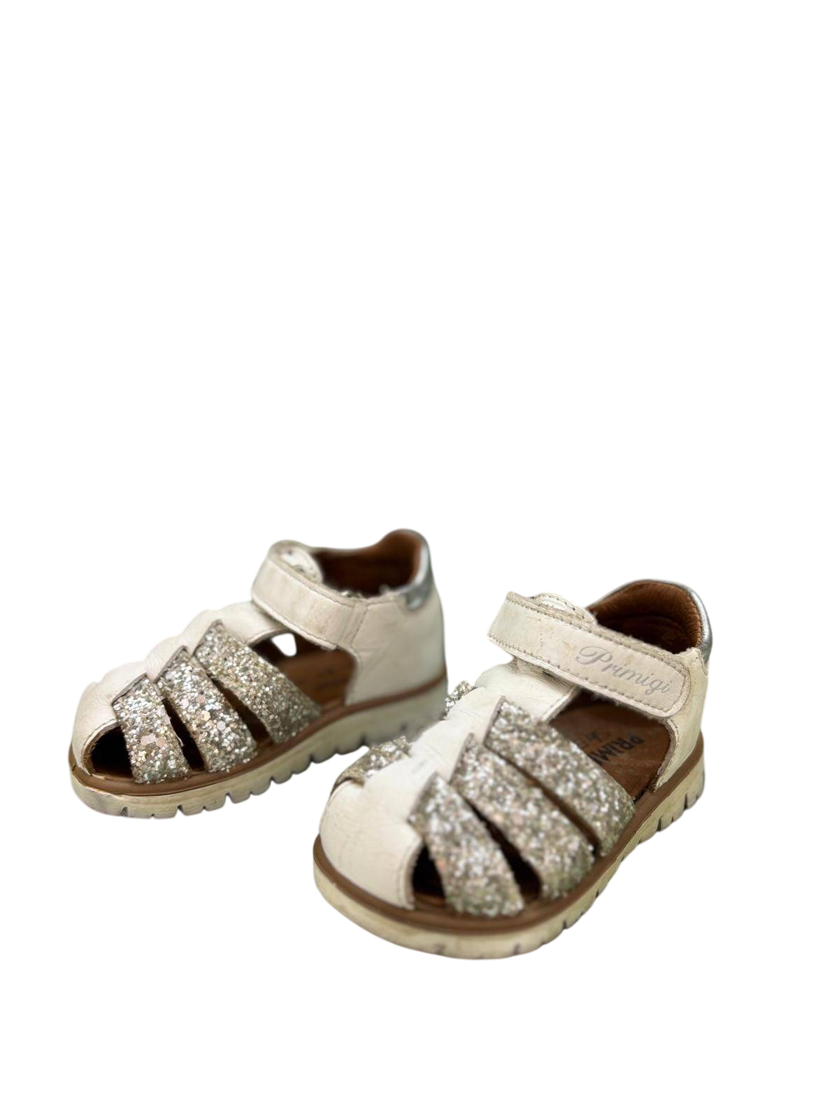 Primigi Schuhe 20 Weiß mit Glitzer Akzenten
